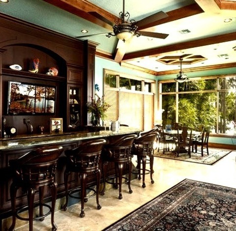Home Bar - Mediterranean Home Bar
