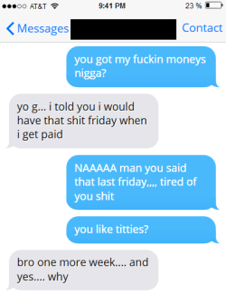 yasboogie:  Frustrated Weed Dealer Threatens