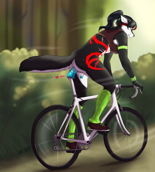 Porn Pics ephinwolf:  “Bike Ride”   by bl4ckw0lf