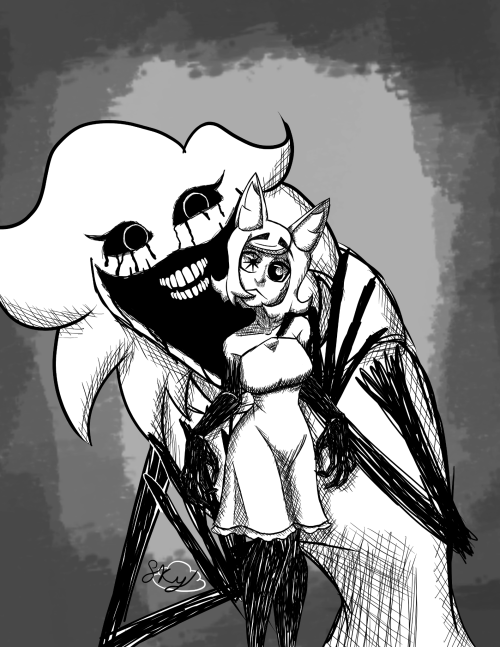 Drawings Of Mine And @emily-fox-the-artist Horrors.