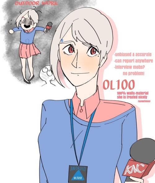 new ocshe is allie, also has a mole (like seven)more about her:Name: Allie (derived from OL100)Occup