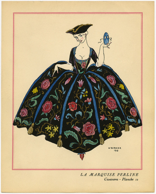 cocoaferret:Casanova: Décors et Costumes par George Barbier (1921) collection of costume