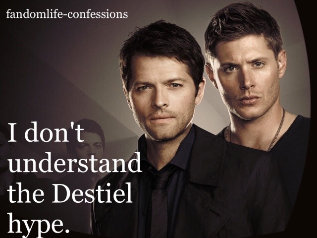 fandomlife-confessions:  I don’t understand the Destiel hype.
