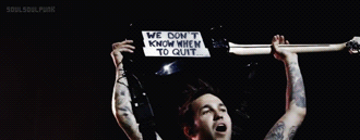 soulsoulpunk:  We’re not going anywhere. Not this fucking band. happy three years off hiatus -