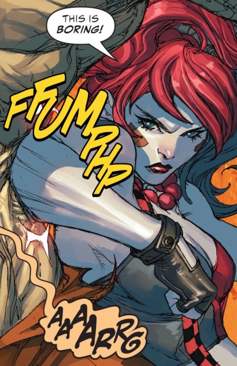 Porn photo vikaq:  Harley Quinn in Deathstroke issue