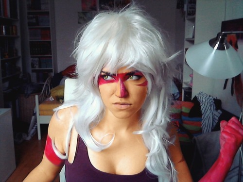 agehachou:a quick jasper make up test… i’m way not buff enough for the wife but it was funbara waifu~