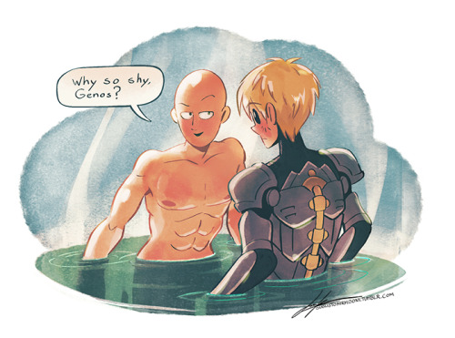 suolistohormooni:Yeah why get shy now dude, you have seen Saitama naked many times already