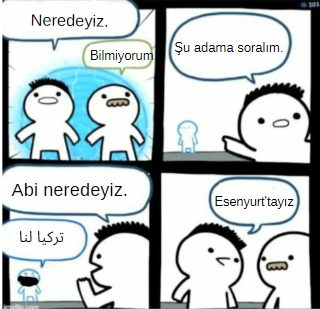 Neredeyiz. Bilmiyorum Abi...