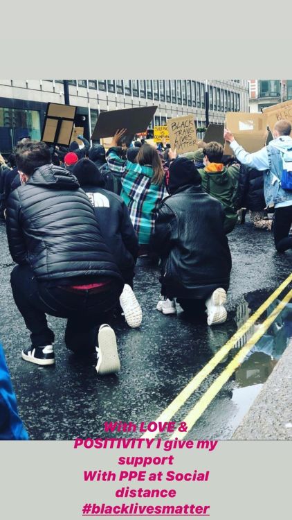 Louis at a Black Lives Matter protest in London - 6/6