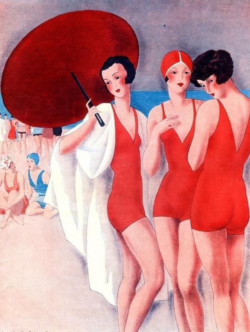 hoodoothatvoodoo:  Illustration by Fabius Lorenzi For Le Sourire 1920s 