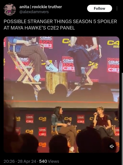 Maya (Robin) At A Panel Said That