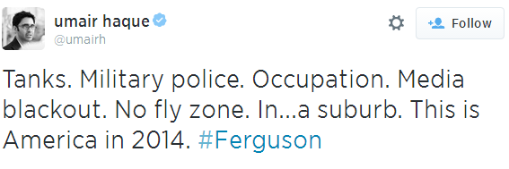 rhovinthorne:  gothdolly:  From Ferguson to ‘Fergustan’ Two reporters were arrested