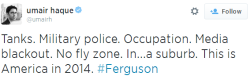 Rhovinthorne:  Gothdolly:  From Ferguson To ‘Fergustan’ Two Reporters Were Arrested