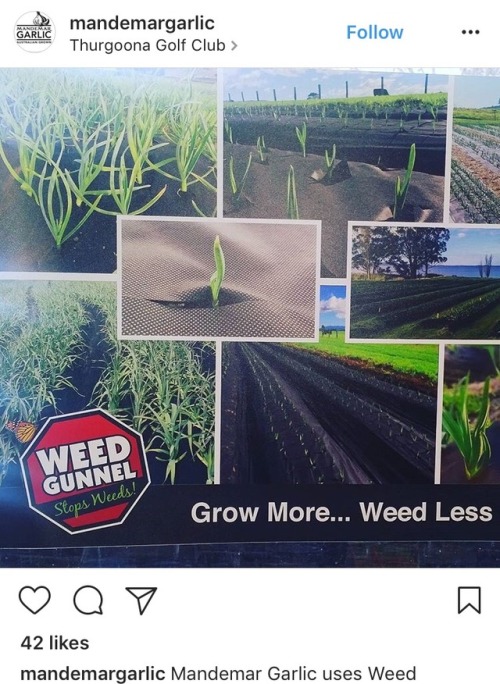 Check out this need weed mat We’ll be trailing out on the farm&hellip; hopefully make our lives a he