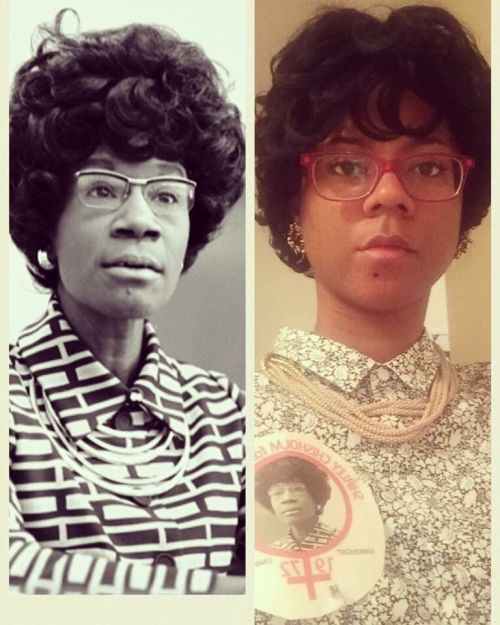 blondebrainpower:  Shirley Chisholm CostumeShirley