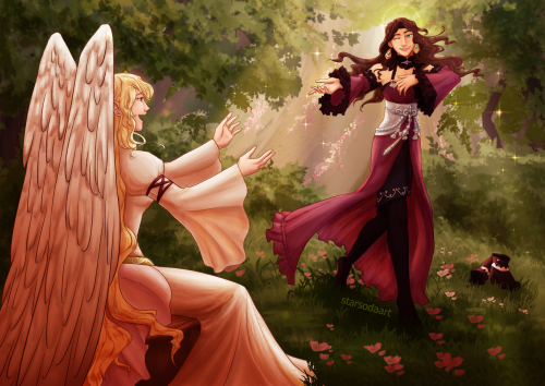 starsodaart:My full piece for Another Turn Vol. II zine! I just think Leanne and Dorothea would be f