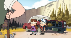 phantomrose96:  phantomrose96:  Becca pointed out to me that in an early episode of Gravity Falls, The Legend of the Gobblewonker, Stan has a licence plate with “Stanley Mobile” on it. (“STNLYMBL”) Which is rather strange, considering Stan’s