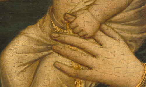 Giotto, Madonna and Child(details), c.1320-1330