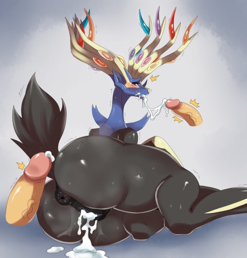 Porn photo lucariofan97:  Female Xerneas by request