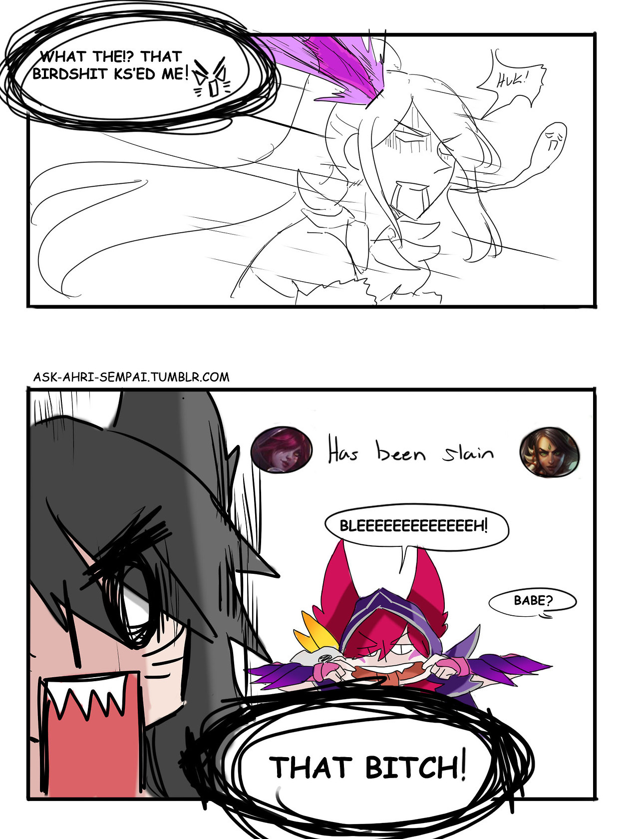 ask-ahri-sempai: ask-ahri-sempai:  “Awww…now this is a better love story.”