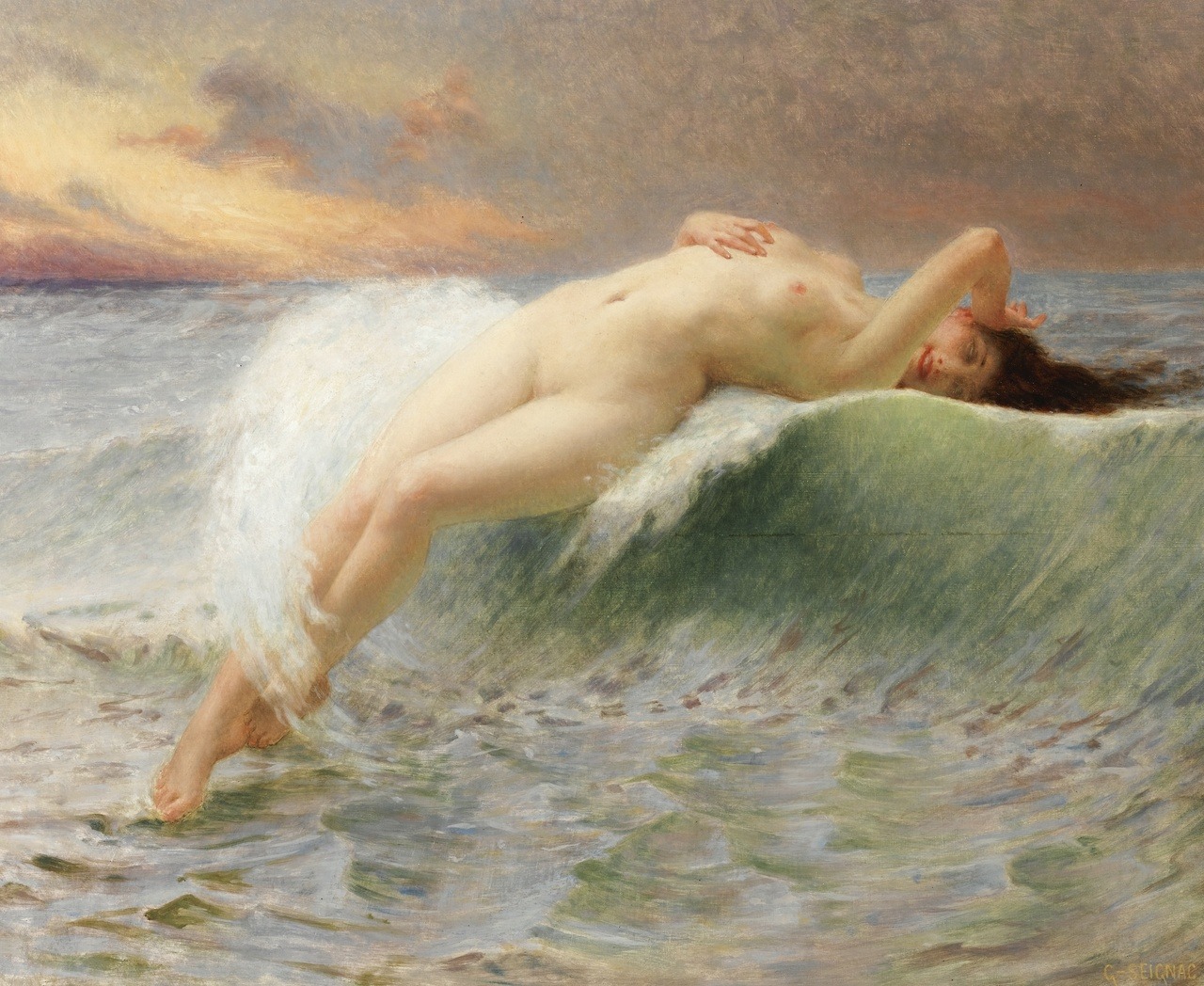 silenceforthesoul:  Guillaume Seignac (1870 - 1924) - La vague 
