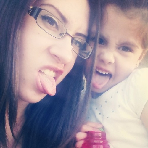 Oh yes, she sure is my child. #mihijahermosa #sillyface #silly #beautiful #babygirl #fun #playtime #outside #bubbles