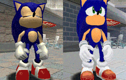 sonichedgeblog:  Comparing this infamous scene across both the Dreamcast and Gamecube versions of Sonic Adventure. [Sonic The Hedgeblog] [Support us on Patreon] 
