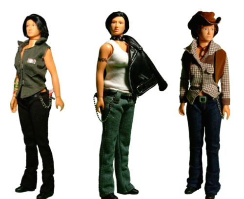 lesbianherstorian:“bobbie dolls” by dykedolls, a set of butch lesbian action figures created by step