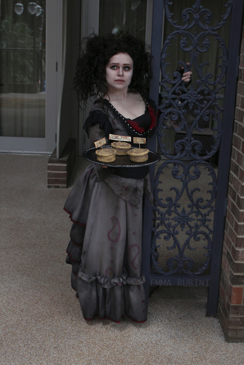 “Did you come here for a pie, sir?”My Mrs. Lovett cosplay from Sweeney Todd! I actually made this la