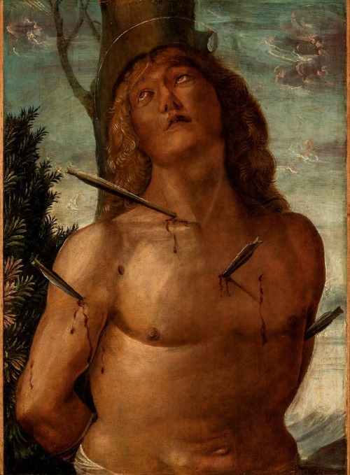 Liberale da Verona, St. Sebastian, circa 1525, Tempera on panel, 26 5/8 ” x 19 &frac12; ”, The Samue