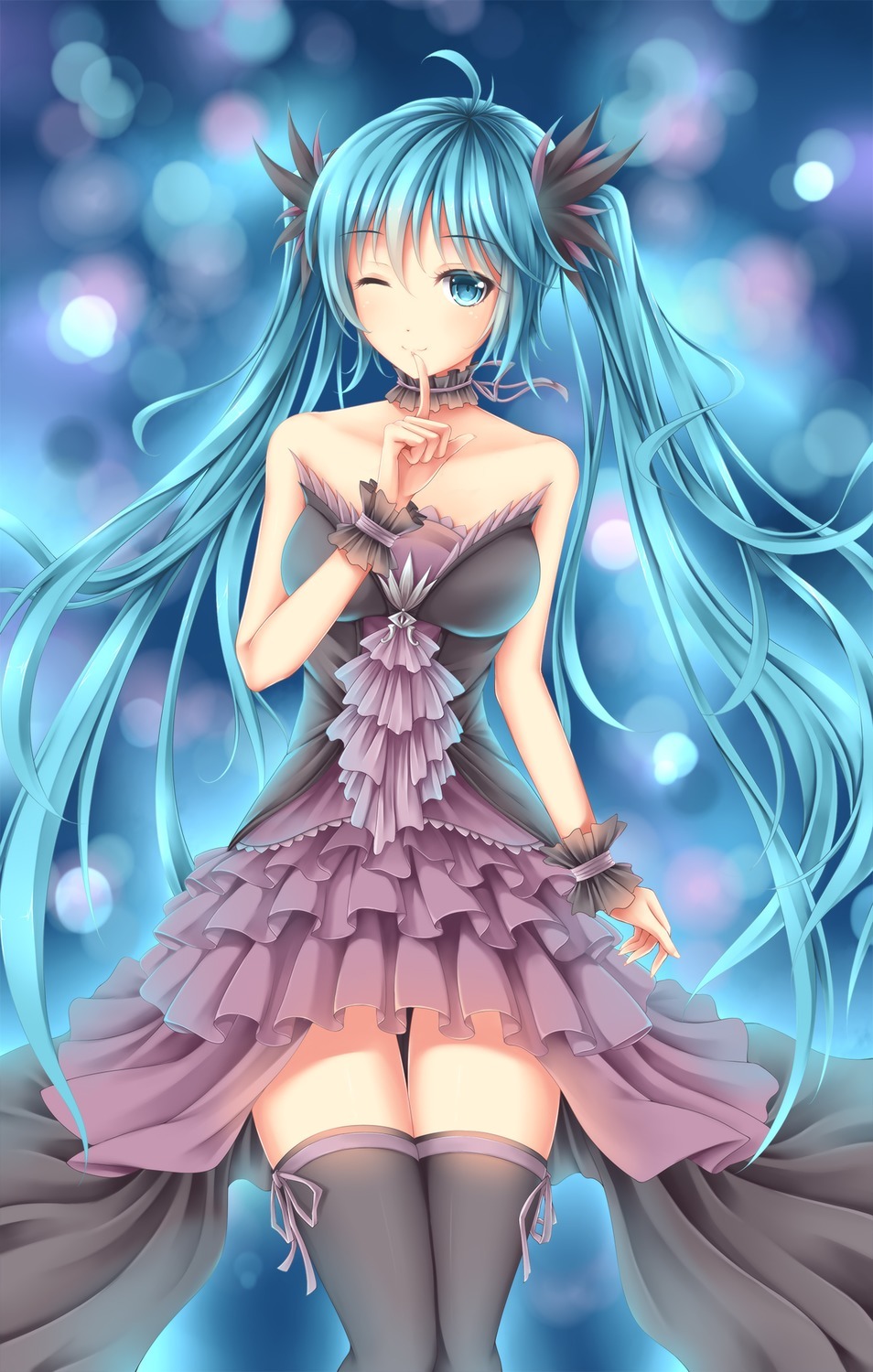 akira-europe:  dress hatsune miku thighhighs vocaloid wsman | #317412 | yande.re