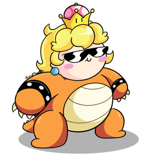 thesilversilhouette - I Drew Bowsette Too bad she’s not in Super...