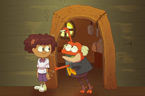 growth spurt!! a little drawing idea i had for an AU where the trio is sent to amphibia as toddlers/