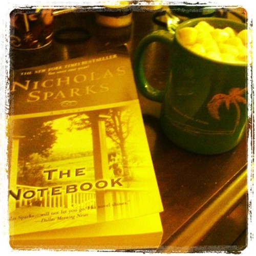 Ready for a cozy Friday night~ #HotChocolate #NicholasSparks #comfypj&rsquo;s #TheNotebook