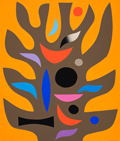 ymutate:John CoburnResurrection Tree, 1973   Synthetic polymer paint on canvas, 202.5 x 171.5 cm