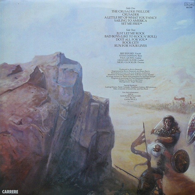 fuckyeah-nwobhm:  Saxon: Crusader, Carrere Records, 1984 Their sixth studio album,