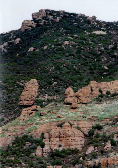 Sandstone and Chaparral, Santa Monica Mountains, Ventura County, California, 1996.