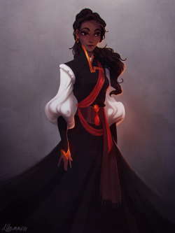 drawnbydana:quillery:The empress’ wife.This is development art for an original project you can see more of here!  Still kind of fond of this piece, so I did some touch-ups on it recently.