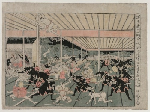 cma-japanese-art: Chushingura: Act XI (from the series Perspective Pictures for The Treasure House o