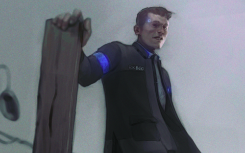 may-fire-yana:Heeeeyyyy i finally finished it!!The story is, that Connor and Hank have been assigned