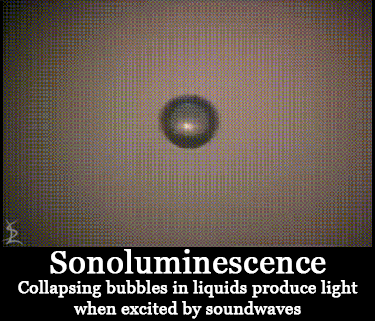 the-science-llama:  SonoluminescenceThe emission of light from imploding bubbles in liquids. The Pistol and Mantis Shrimp are capable of doing this as well though the light they produce is different and less intense, plus the mantis shrimp is just badass.
