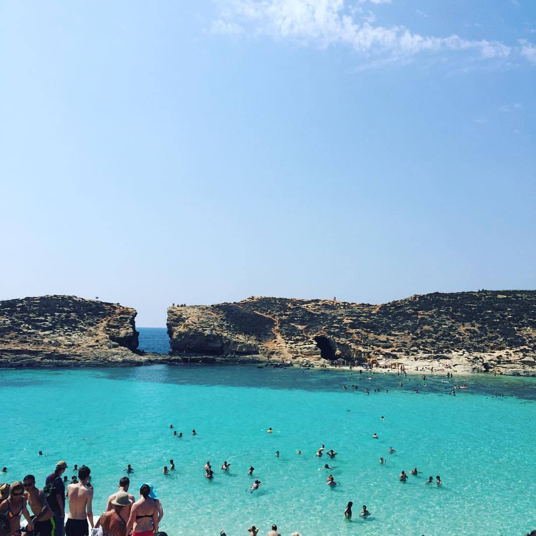 個人的キレイな海トップ3入り決定〜。
#コミノ島 #malta #2016 (Comino Island Malta - Blue Lagoon)