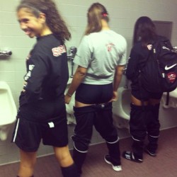 ipstanding:  Throw back to the good old highschool soccer days @jennychavez9 #highschool #soccer #tbt #urinals #guysbathroom #awaygames #funtimes #harthighschool by babyduron http://bit.ly/17bcUwN