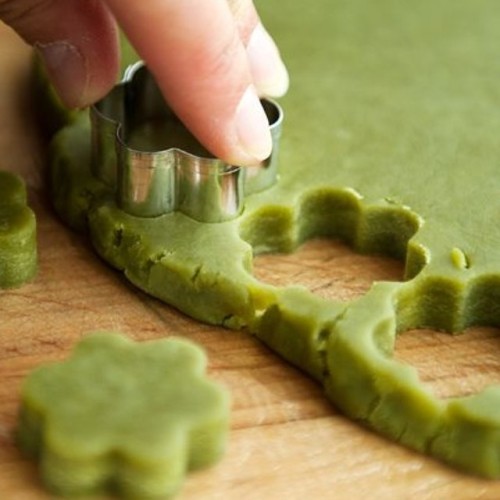 matchauk:#matcha #shortbread #cookie = a fun cooking activity to do with your kids - they’ll l