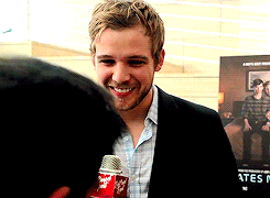 fyeahmaxthieriot:  “Your character is kind of a bad-ass in the show. What’s it like kind of being in that world and being in that mindset throughout? And you’re kind of in these shifty situations and yet you stay on top throughout, what’s that