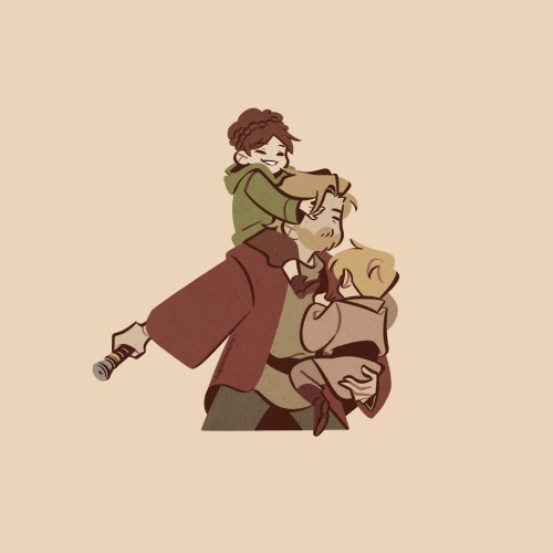 flavoredmagpie: kenobi series ended… me: makes a compilation of obi wan and kids to heal my o