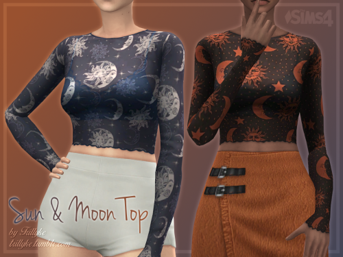 trillyke:Sun & Moon Top (Tumblr Exclusive) Many of you pinned a pic of this top on my board, s