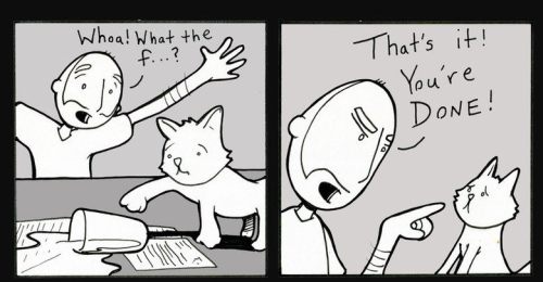 catsbeaversandducks:OMG NO :((Comic by ©Lunarbaboon - Via iraffiruse - Frozach Submitted