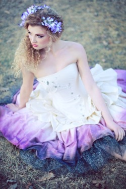 kmkdesignsllcclothing:  Photography WinterWolf Studios, model Micah White, make-up Ruby Randall Gown by KMKDesigns https://www.etsy.com/listing/182719018/ombre-wedding-dress-steampunk-fairytale 