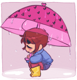 toxicgummy:  little frisk from the stream~ 